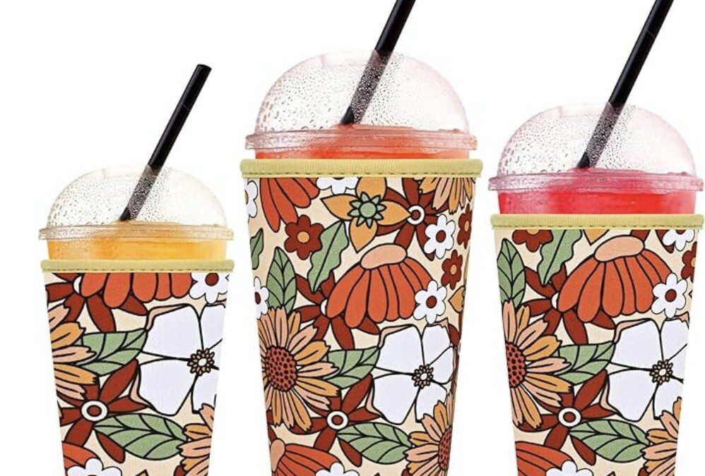 Iced Coffee Cup Sleeves – 3 Pack – 3 Sizes – $5.99 shipped!